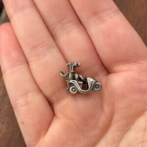 Vintage Sunwest 925 Sterling Silver Golf Cart Pendant Bracelet Charm